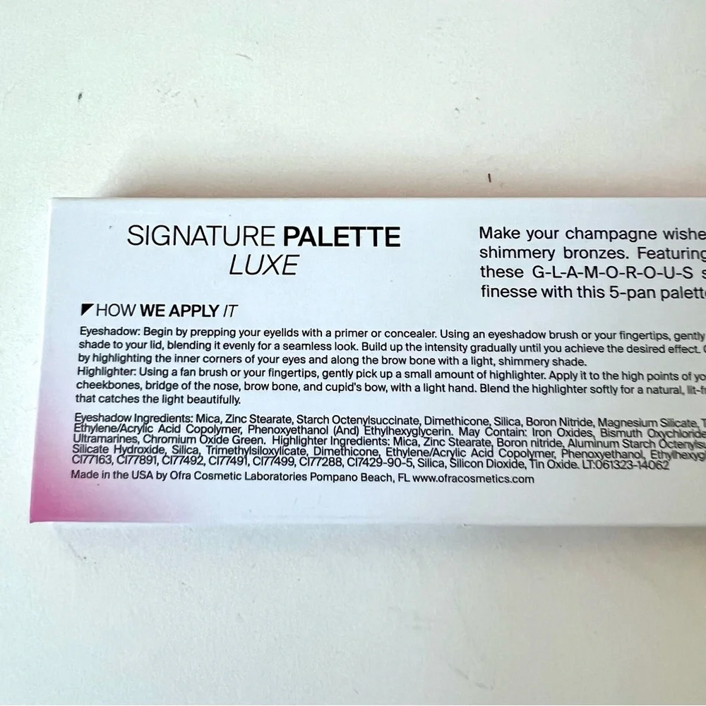 NIB OFRA Cosmetics Signature Palette Luxe Mocha Colors